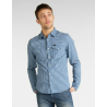 Pánská košile Lee L644DJLR clean western washed blue Slim fit DR