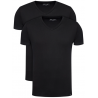 Pánské tričko Lee L62ECM01 Twin Pack V Neck Black