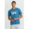 Pánské tričko Lee L65QAIQO Wobbly Logo Tee Brindle Green