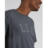 Pánské tričko Lee L69OFEON Applique Tee in Washed Black