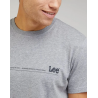 Pánské tričko Lee LL03FQ03 Small Logo Tee Sharp Grey Mele