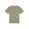 Pánské tričko Wrangler W70MD3X1X Sign Off Tee Deep Lichen Green