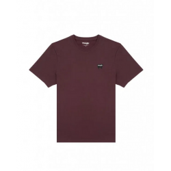 Pánské tričko Wrangler W70MD3XU1 Sign Off Tee Aubergine