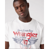 Pánské tričko Wrangler W70PD3W02 Americana Tee In Worn White