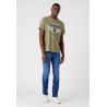 Pánské tričko Wrangler W70PD3X1X Americana Tee Deep Lichen green