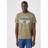 Pánské tričko Wrangler W70PD3X1X Americana Tee Deep Lichen green