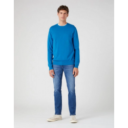 Pánský svetr Wrangler W8A0QJ69F crewneck knit deep water