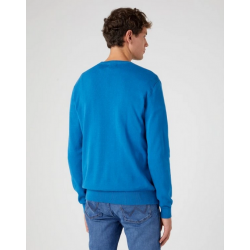 Pánský svetr Wrangler W8A0QJ69F crewneck knit deep water