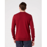 Pánský svetr Wrangler W8A02PXRO crewneck knit rhubarb red