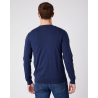 Pánský svetr Wrangler W8A02P114 crewneck knit navy