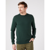 Pánský svetr Wrangler W8A02PG49 crewneck knit sycamore green