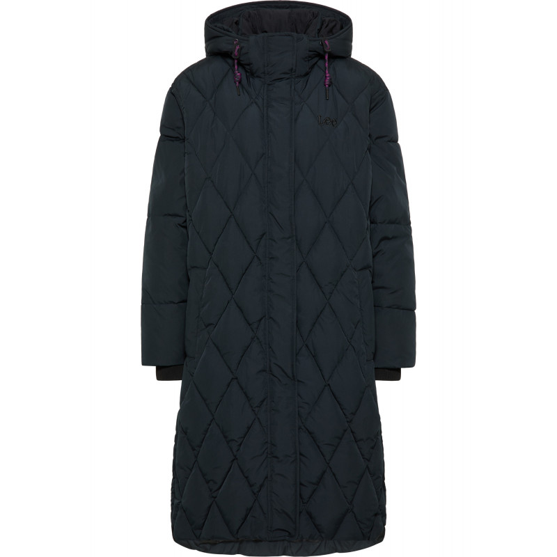 Dámský kabát Lee 112341597 long puffer unionall BLK black