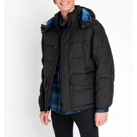 Pánská bunda Lee L87XUM01 puffer jacket regular fit warp black, zimní