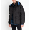 Pánská bunda Lee L87XUM01 puffer jacket regular fit warp black, zimní