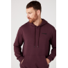 Pánská mikina Wrangler W643ILXU1 graphic hoodie aubergine