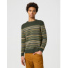 Svetr Wrangler 112357294 Fairisle sweater verdant green