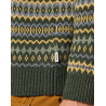 Svetr Wrangler 112357294 Fairisle sweater verdant green