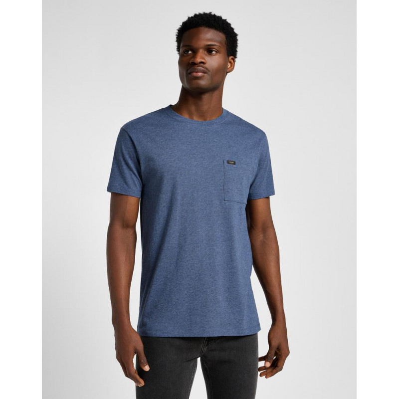 Tričko pánská LEE 112355558 ultimate pocket tee mood indigo slim fit