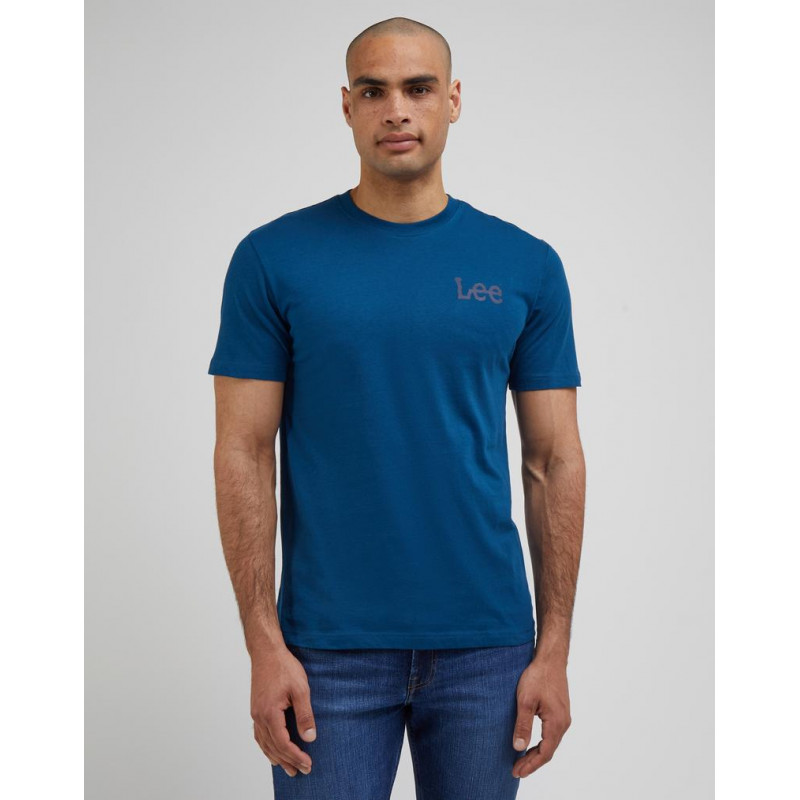 Pánské tričko Lee 112341712 medium wobbly Lee tee royal teal