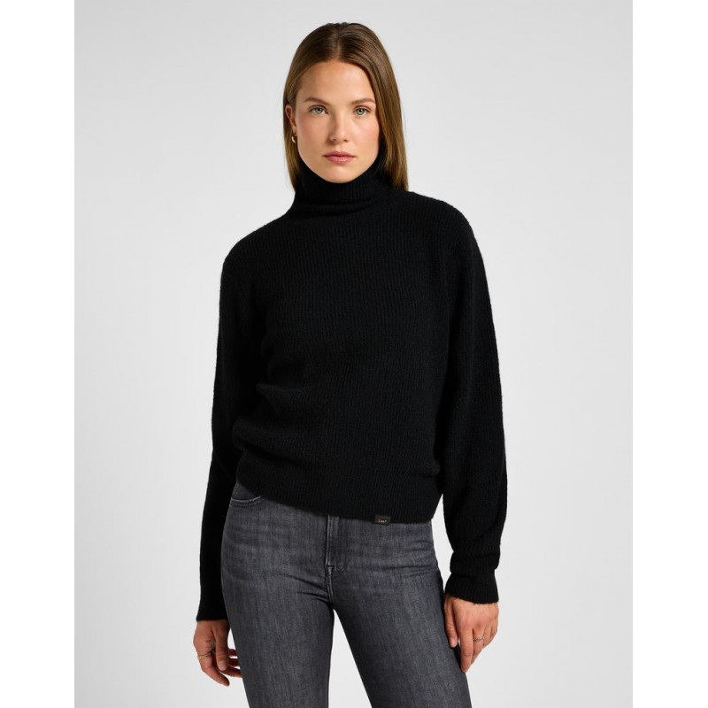 Dámský svetr Lee 112358826 roll neck knit black