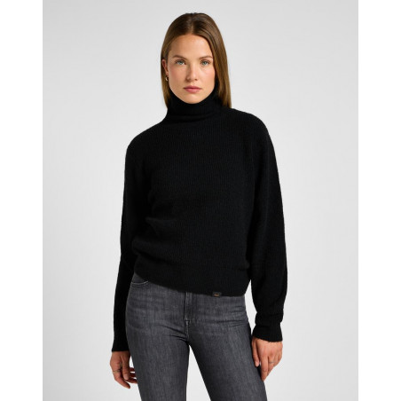 Dámský svetr Lee 112358826 roll neck knit black