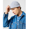 Čepice Wrangler 112356871 sign off beanie pearl blue 