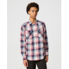 Pánská košile Wrangler 112357243 western shirt red blue regular fit flanel