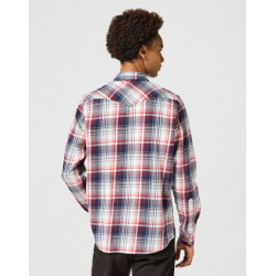 Pánská košile Wrangler 112357243 western shirt red blue regular fit flanel