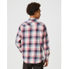 Pánská košile Wrangler 112357243 western shirt red blue regular fit flanel