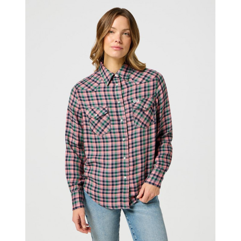 Dámská košile Wrangler 112356489 western shirt peach