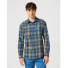 Košile pánská Wrangler 112357239 1 PKT shirt green blue