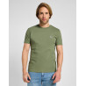 Pánské tričko Lee 112355586 SS patch logo tee mercantile green