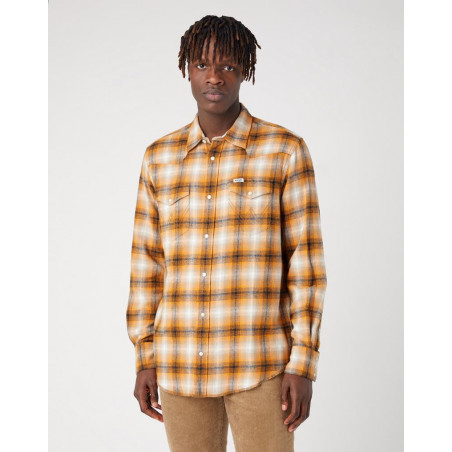 Pánská košile Wrangler 112341159 western shirt golden oak