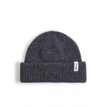 Čepice Wrangler 112344020 sing off beanie dark grey melle