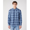 Pánská košile Wrangler 112341055 1 pocket shirt cerulean blue