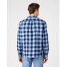 Pánská košile Wrangler 112341055 1 pocket shirt cerulean blue