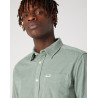 Pánská košile Wrangler 112341065 1 pocket  shirt green milieu manšestrová