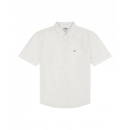 Košile pánská Wrangler 112352187 SS 1PKT shirt worn white