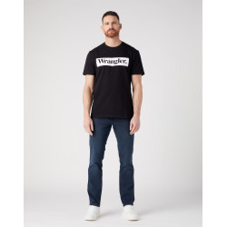 Pánské tričko Wrangler 112341132 tee black