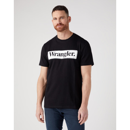 Pánské tričko Wrangler 112341132 tee black