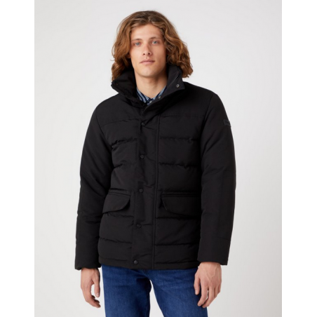 Pánská bunda Wrangler W4B2WW100 jacket bodyguard black, zimní