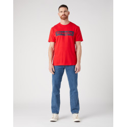 Pánské tričko Wrangler 112341134 W70SEEXWO tee formula red