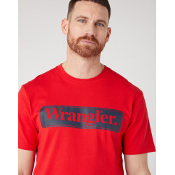 Pánské tričko Wrangler 112341134 W70SEEXWO tee formula red