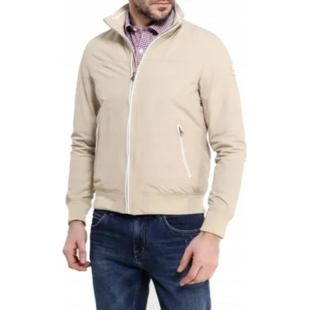 Pánská bunda Wrangler W4649YCRP bomber jacket white pepper