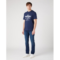 Pánské tričko Wrangler 112341142 W70PEE114 Americana tee navy