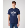 Pánské tričko Wrangler 112341142 W70PEE114 Americana tee navy