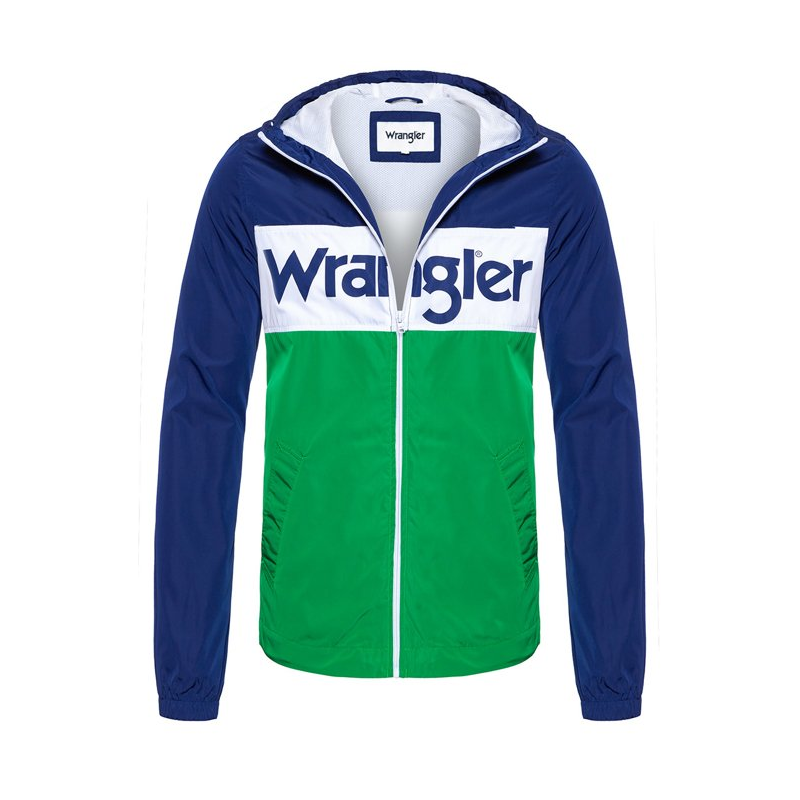 Pánská bunda Wrangler W4707V9JY wally windbreaker blue depths