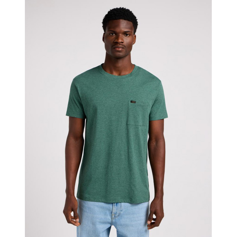 Tričko pánská LEE 112349075 ultimate pocket tee evergreen slim fit