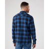 Pánská košile Wrangler 112341162 3XL western shirt federal blue regular fit flanel