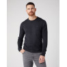 Svetr Wrangler 112343091 crewneck knit dark grey melee